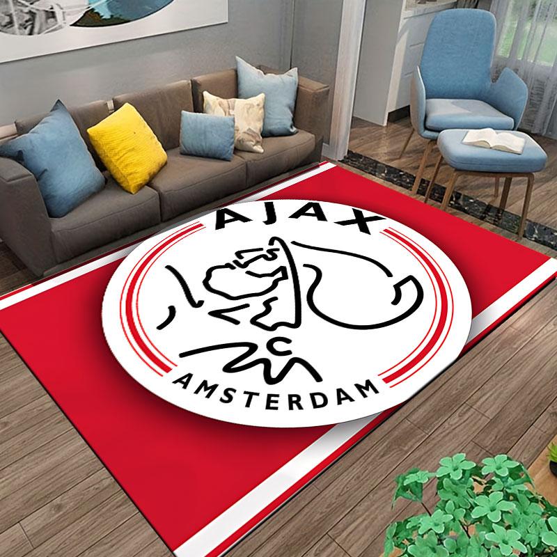 Ajax Amsterdam Logo Teppich geeignet als rutschfeste Matte für das Wohnzimmer oder Schlafzimmer Sofa