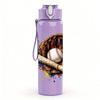 1PC Baseball Bat Glove Sport Equipment Print 750ml Color Plastic Sports Water Bottle Leakproof Flip Straw Lid Suitable for Sports Office Home Use