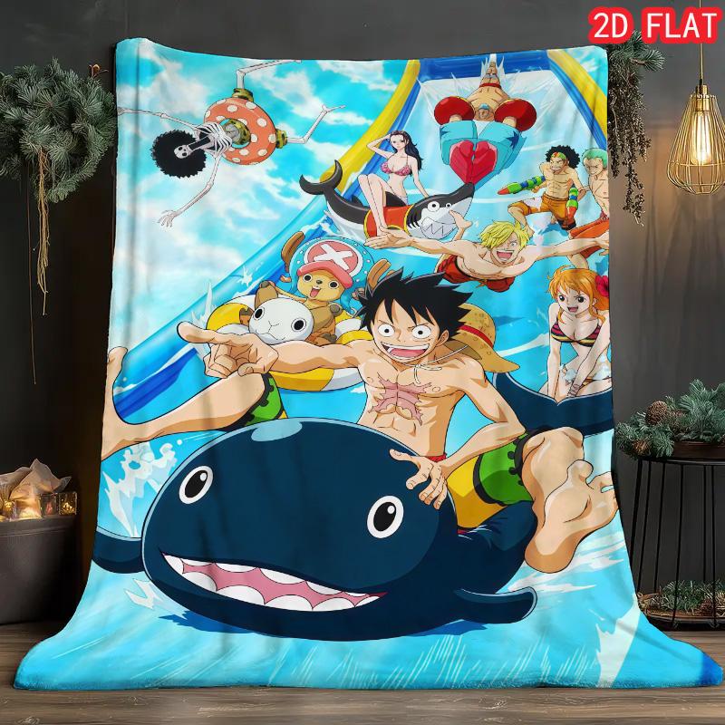 

One Piece Soft Flannel Throw Blanket Lightweight Durable Warm for Sofa Living Room Home Decor THW 75x90cm