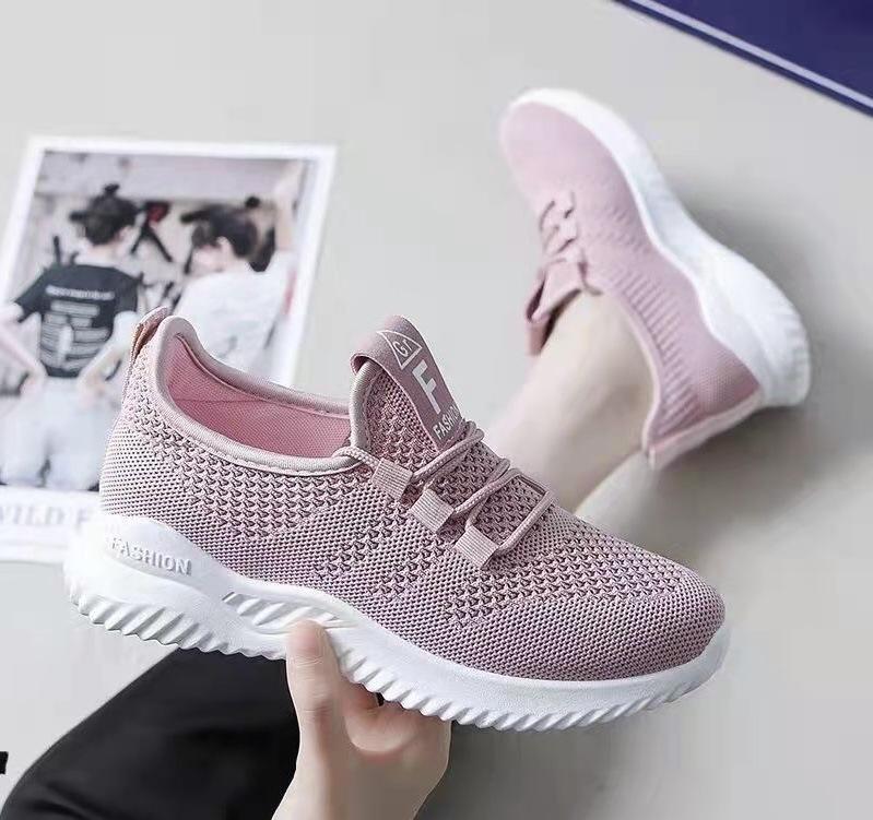 

Новые женские повседневные туфли из плетеной ткани, легкие и дышащие, поступили в продажу от производителей весенне-осенней коллекции 2025 года в уезде Вэнь, провинция Хэнань 40 розовый