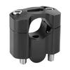 Pair 22mm28mm 18in 78in Motorcycle Handlebar Mount Clamps Riser Adapter CNC Aluminum AlloyBlack
