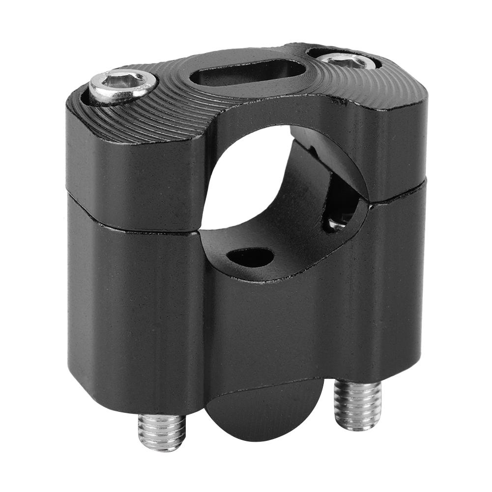 Pair 22mm28mm 18in 78in Motorcycle Handlebar Mount Clamps Riser Adapter CNC Aluminum AlloyBlack