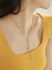 1pc Stainless Steel Heart Shaped Adjustable Length Necklace, Suitable For Daily Wear Valentines