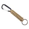 1/4Pcs Outdoor Braided Rope Carabiner Keychain Heavy Duty Metal Portable Lightweight Camping Climbing Snap Hook Clip Hanging Buckle with 7 Strand Cord