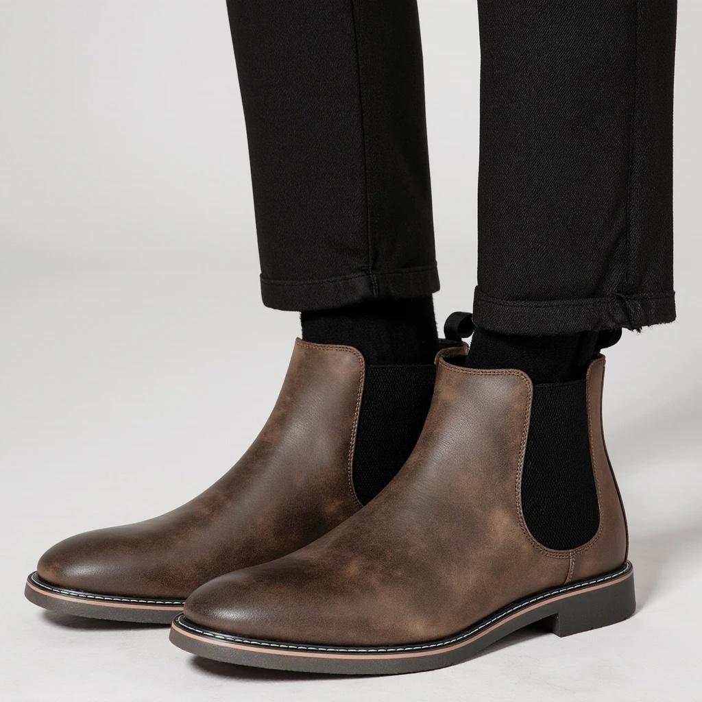 Men Boots Brand Retro Comfortable Casual Fashion 2026 Chelsea Boots