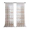 Pastoral Tulip Embroidery Yarn Through Rod Window Screen Finished Curtain Direct Supply