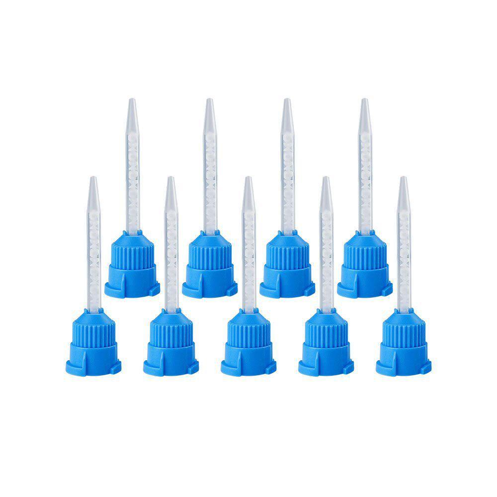 10pcs Dental Silicone Rubber Impression Mixing Head Impression Nozzles Temporary Mixing Tips Dentistry Materials