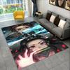 Anime Demon Slaye Flächenteppich, Cartoon-Teppich für Wohnzimmer, Kinderzimmer, Sofa, Fußmatte, Dekor, Kinderspiel, rutschfeste Bodenmatte