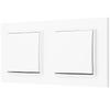 Light Switch Two Single Mini Dwarfs, White Color