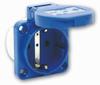Single-phase Panel Socket P-Nova 16A 2P+Z 230V, Flange 50x50, Schuko