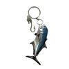 Acrylic Fish Keychain Accessory for Bag Use and Daily Carry, Metal Hook Detail, Fishing Theme Style for Display Placement