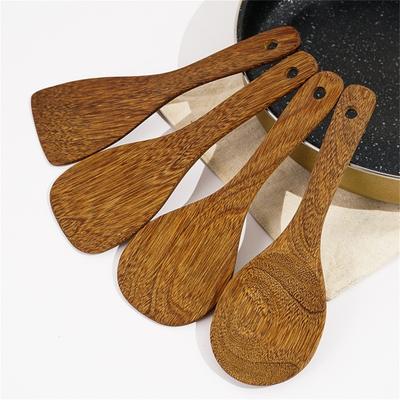 Kitchen Utensils Food Grade Heat Resistant Wood Utility Kitchenware Pan Spatula