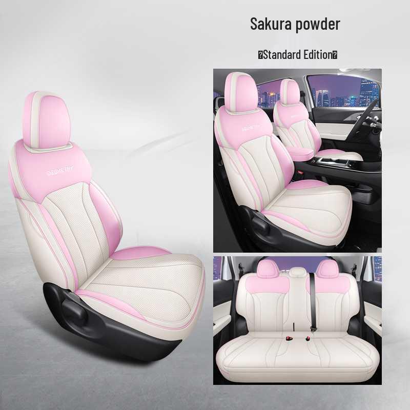 Jihe E Pokrowiec na siedzenie samochodowe Firefly Pełne pokrycie Uniwersalny - Specjalna skórzana poduszka na cztery pory roku
