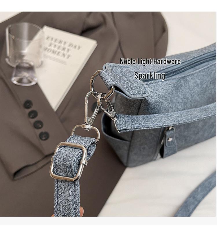 2025 Spring/Summer New Large-Capacity Women's Suede Shoulder and Crossbody Tote