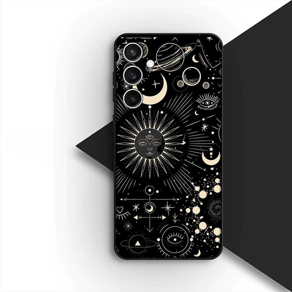 Cover for Xiaomi Redmi Note 12 11 10 A3 Pro 10A 10C 12C Note12 5G 4G Casing Phone Case Astronaut Stars Universe Sun Moon Face