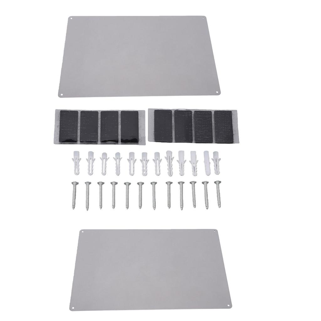 Stainless Steel Whiteboard Wall Metal Frameless Bulletin Board for Notes Letters Refrigerator Magnets