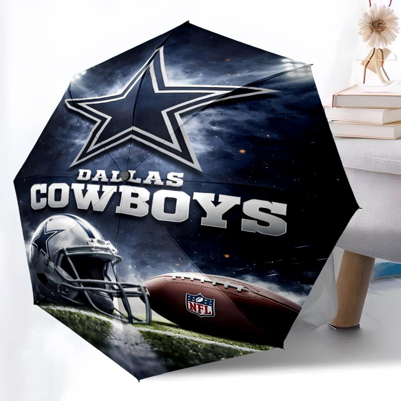 Printed Dallas Cowboys Folding Umbrella,Outdoor,Leisure,And Travel Umbrella,Durable Umbrella Fabric,Birthday And Holiday Gift