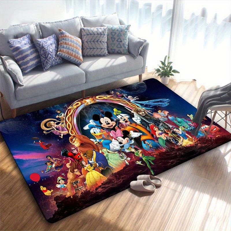 1pz Tappeto Disney Topolino e Minnie Tappeto Area Tappeto Antiscivolo Lavabile a Mano Tappetino per Pavimento Adatto per Soggiorno Camera da Letto Decorazioni per la Casa