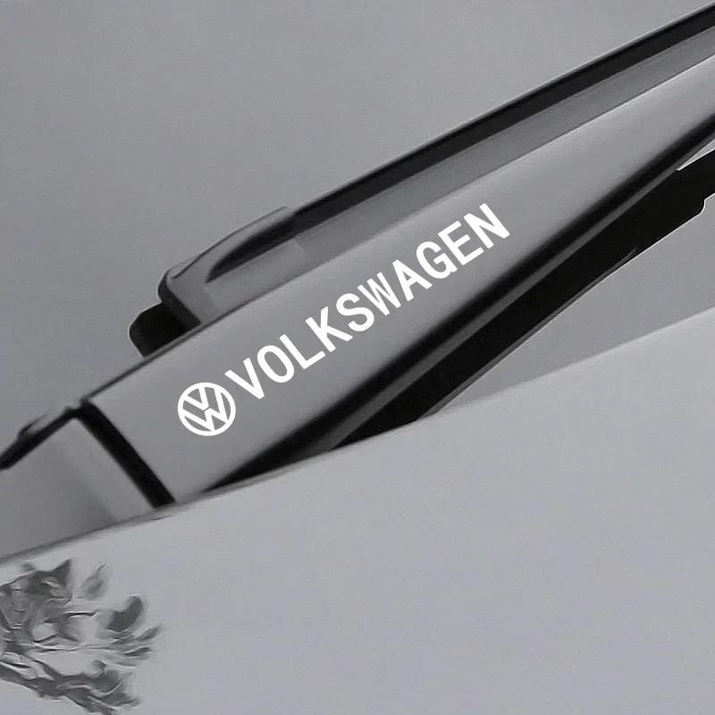 For VOLKSWAGEN VW 2025 For VW POLO 4Pcs Car Door Handle 3D Stickers Tire Rear View Mirror Decals For Volkswagen CC Golf 4 6 7 GT