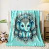 Mandala Elephant Art Blanket print blanket soft and cozy perfect for the living room bed sofa or a nap,gift