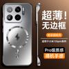 The dazzling gold frameless magnetic phone case is compatible with the Xiaomi 15S PRO full-coverage lens film and 14ULTRA ultra-thin matte finish