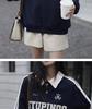 Women's Oversized American Retro Pullover - Trendy Heavyweight Sweatshirt for Spring & Autumn
