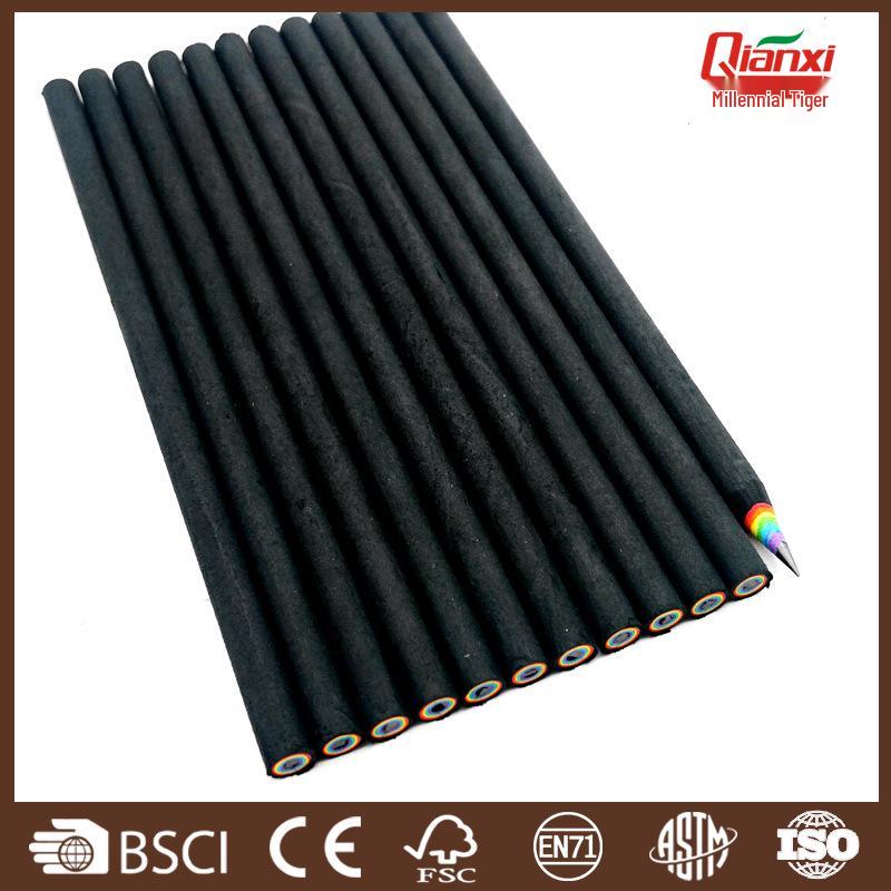 Rainbow Paper Pencil Set for Kids 4+ - Colored Pencils for Drawing, Painting, and Doodling