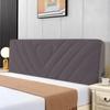 All-inclusive  Plush Quilted Headboard Cover Thick Velvet Bed Head Cover Bed Backrest Dustproof Soft Bedside Protector Cover