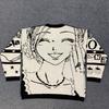 European and American Autumn and Winter Men's and Women's Manga Personalized Street Round Neck Knitted Sweater