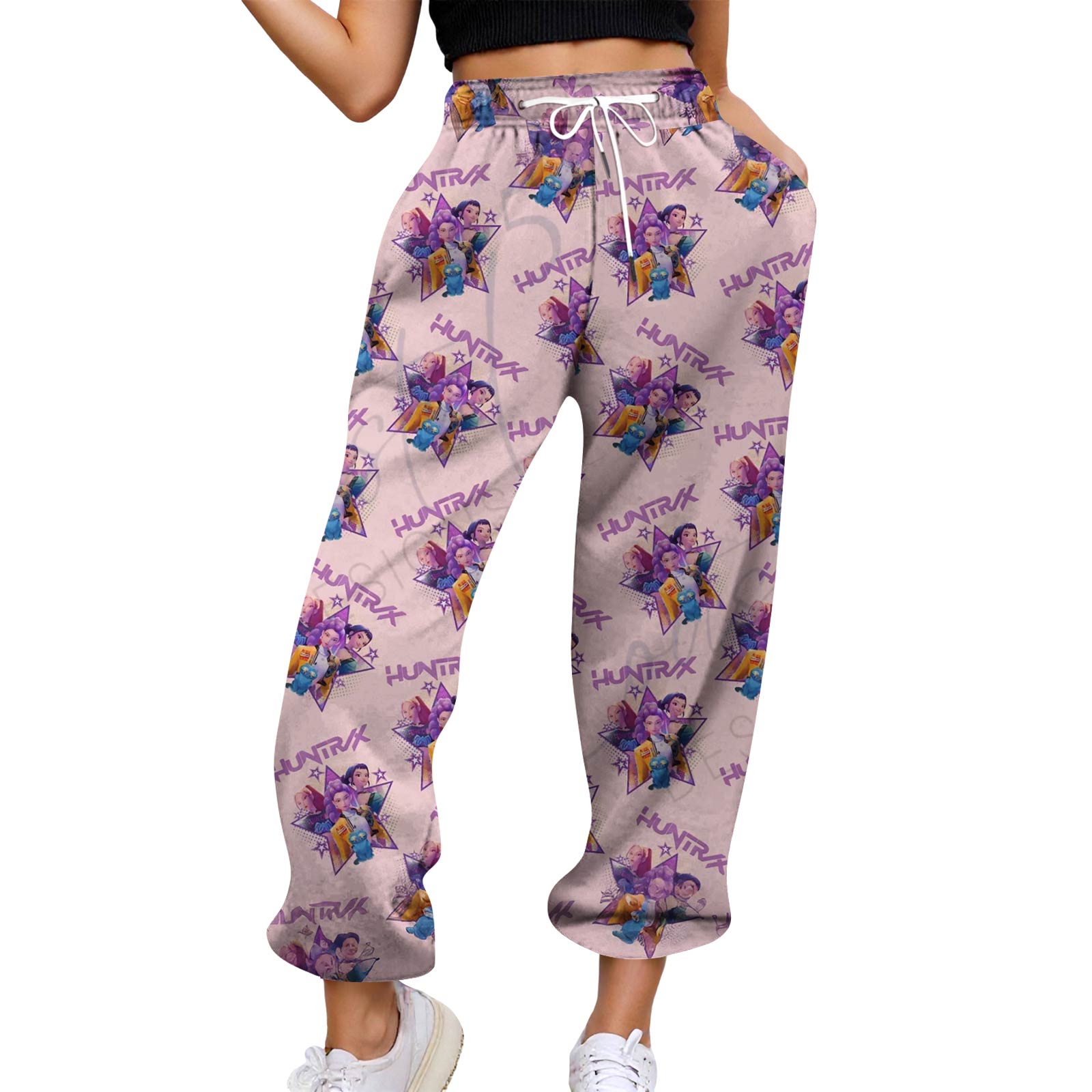 

Женские повседневные модные брюки с принтом и эластичной резинкой на талии XXXL