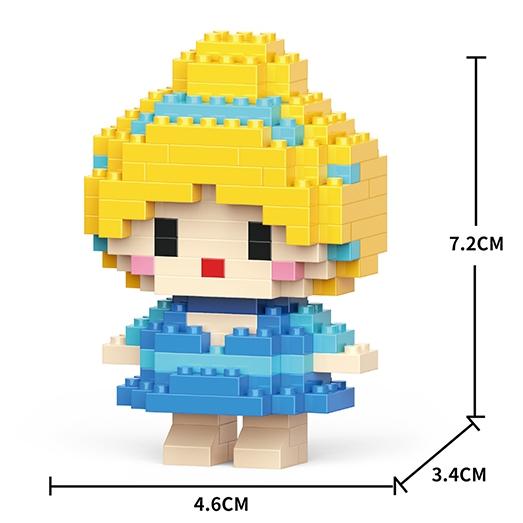 Disney Anime Prinzessin Bausteine Stitch Mickey Mouse Mini Action Spielfiguren Blöcke Spielzeug Ziegel Zusammenbauen Spielzeug Kinder Geschenke