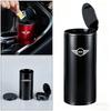 Car Trash Bin Alloy Garbage Can Car Organizer Storage Accessories For MINI Cooper S F56 R50 JCW Aceman Countryman Clubman WORKS