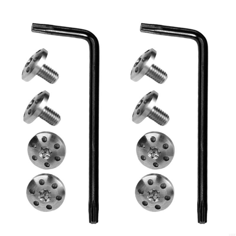 4Piece Stainless Steel Grips Screw Customize for 92FS M9 Enthusiasts