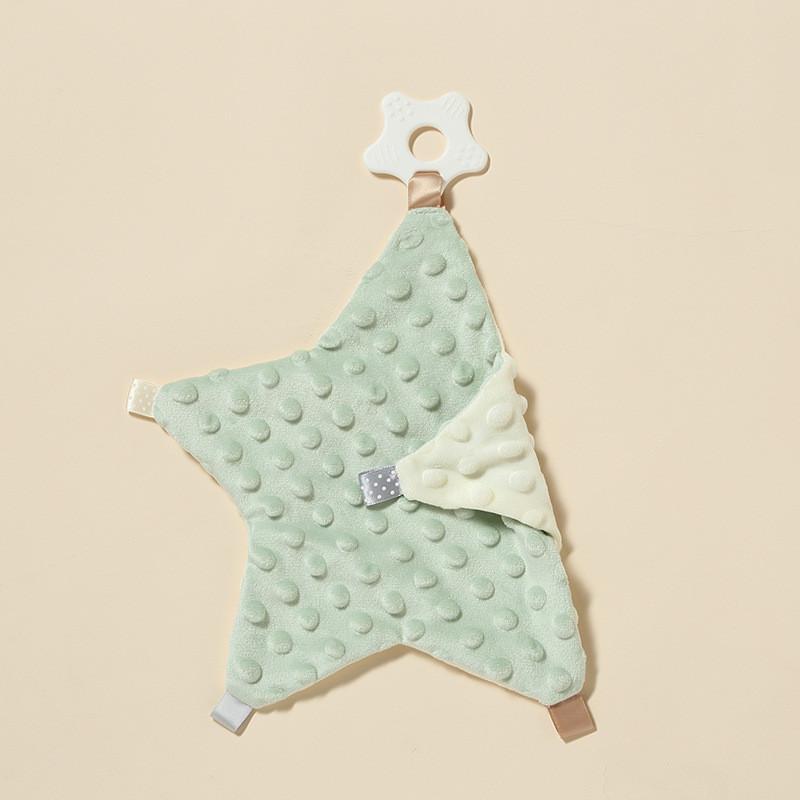 Coperta Morbida Rassicurante per Bambini a Forma di Stella con Presa Mordicchiabile per Aiutare il Sonno