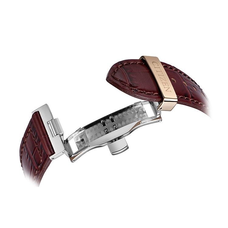 CITIZEN Ecology Drive Collection Light Powered Quartz Movement Cow Leather Strap Watch Men's Watches BL5548-19X