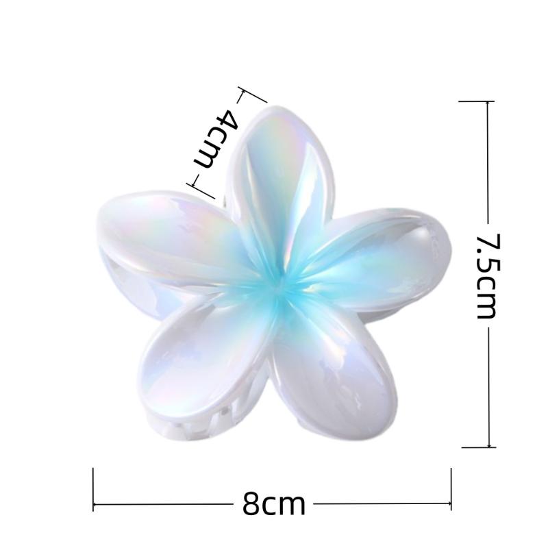 Hawaiian Flower Hair Claw Clips Large Claw For Thick/Thin Hairpins For Women Girls Barrettes Beach Summer Hair Accessories Gifts