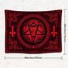 SHRAPHY Goat Head Pentagram Tapestry 80x60 Gothic Devil Demon Satanic Mysterious Hippie Wall Hanging for Living Room GTXTUH384