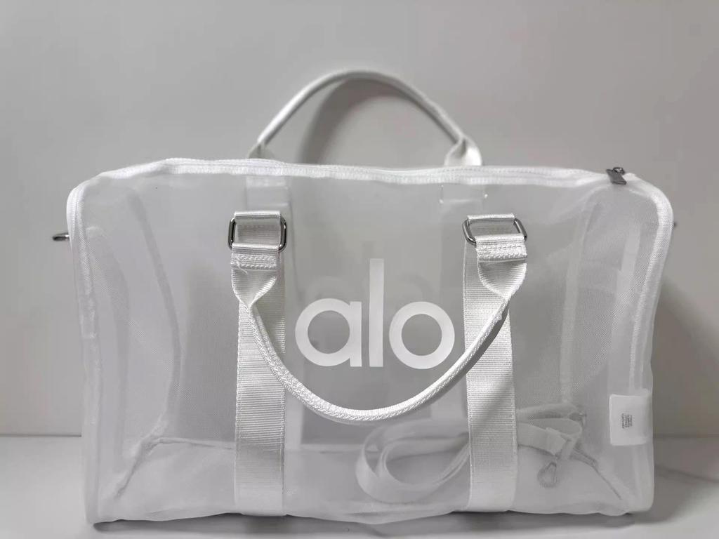 Borsa a tracolla da viaggio in rete trasparente ad alta capacità da donna Alo per yoga e fitness