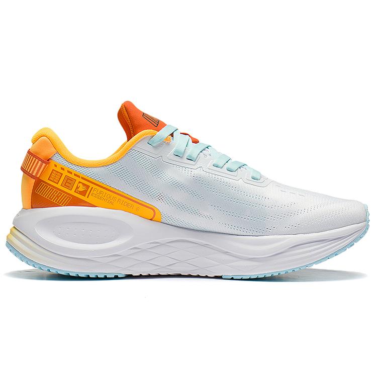 New LiNing Furious Rider 6.0 Low Top Running Shoes Men's White Orange ARZS003-11B
