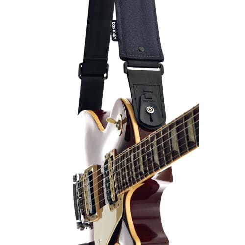 Basiner ACME VitalGrip Guitar Strap, Midnight Black (ACME-ST-MB)