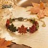 Natural Aesthetic Bracelet Kit DIY Nature-Inspired Crochet Kit 3D Animals
