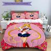 3pcs Sailor Moon Bedding Set: Perfect for Bedroom or Guest Room. Soft and Comfortable with No Core Included Yy251009181