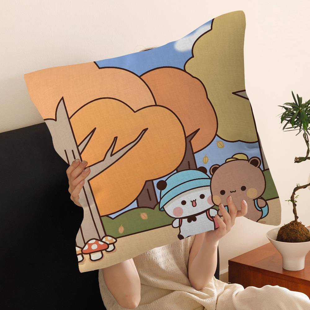 Character Bubu and Dudu Decorative Room Aesthetics Pillow Case Home Decor Bedroom Sofa Bed Couch Pillow Cover X