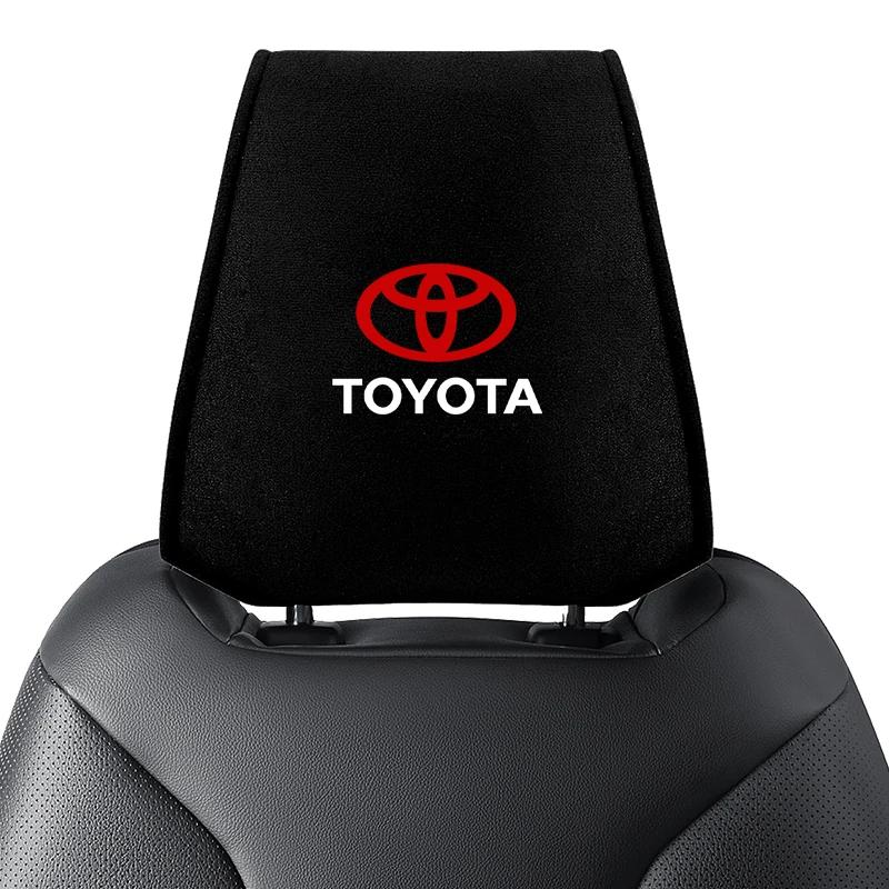 Toyota 2026 New Hub Caps 1Pcs Car Headrest Cover Seat Head Pillow Neck Headrest Cover Car Stying Toyota Camr Car Sticker