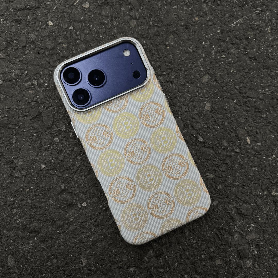

Bitcoin for iPhone17PROMAX Kevlar Magnetic Mobile Phone Case Apple 16 Skin Sense Scrub Premium Sense iPhone 15 PROMAX