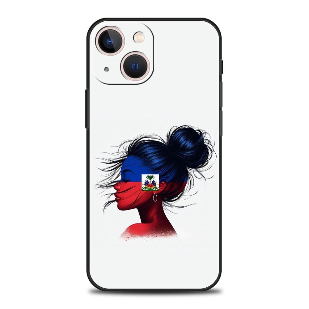 

Phone Case For iPhone 17 16e 15 14 13 12 11 Pro Max SE 7 8 Plus Shell iPhone 16 Soft TPU Cover shipping Haiti Flag iPhone 16Pro Max