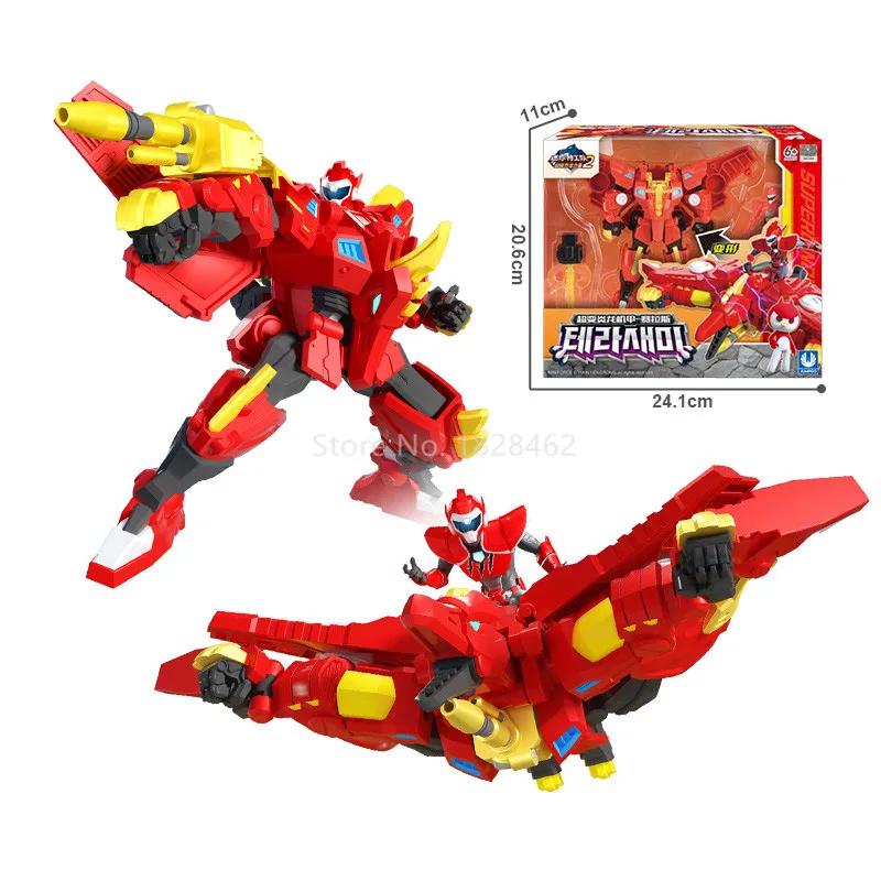 Mini Force 2 Super Dino Power Transformation Robot Toys Action Figures MiniForce X Simulation Animal Deformation Robot Toys