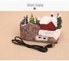 Musical Rotating Christmas Resin Snow Scene Ornament
