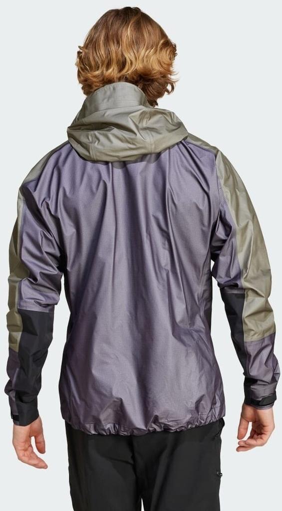 Jacket Adidas Terrex Techrock Light Gore-Tex Active Rain Jacket Aurora Black / Olive Strata (IW8863)