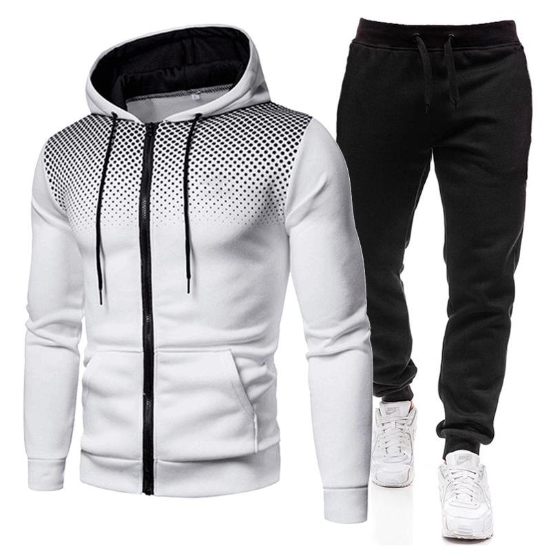 2026 Men's Autumn/Winter Sports Hoodie & Long Pants Set - Trendy and Cool Fitness Wear